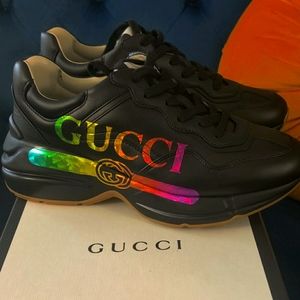 Authentic Gucci Rhyton Sneakers Women's Size 7.5